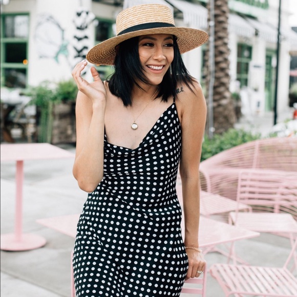 polka dot slip dress zara